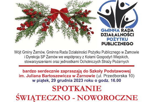 Zaproszenie, spotkanie noworoczne 2023