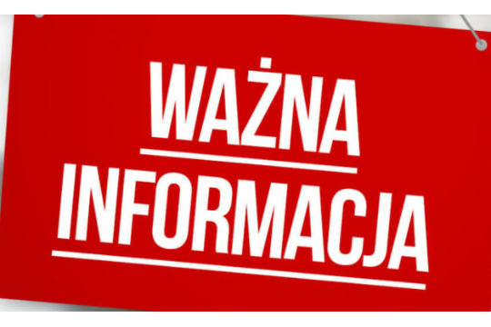 Ważna informacja