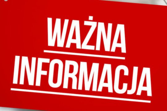 Ważna informacja