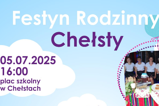 Plakat piknik w Chełstach