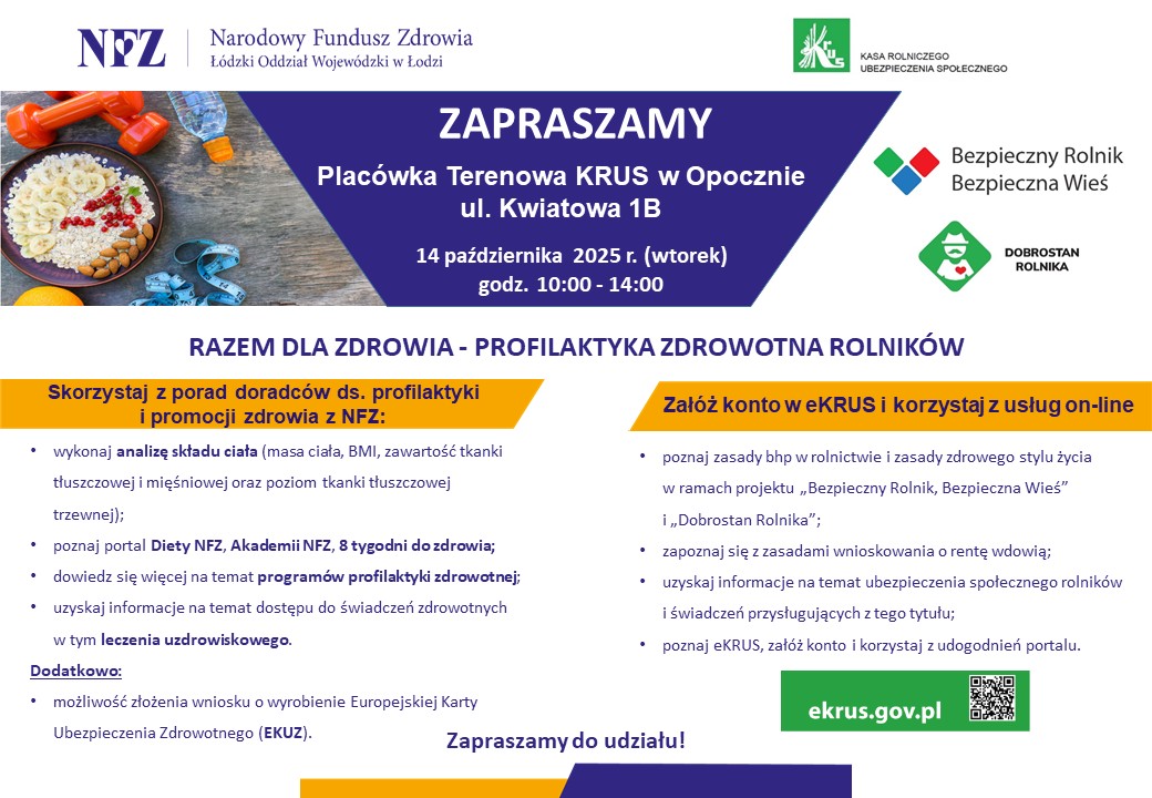 Plakat KRUS Opoczno