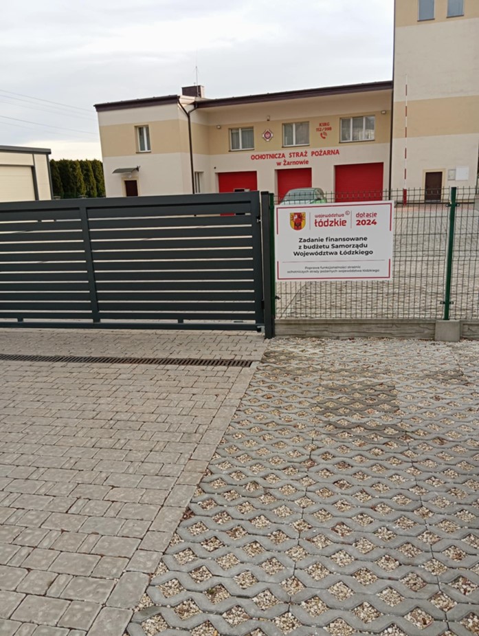 Zadanie finansowane z budżetu Samorządu Województwa Łódzkiego - Poprawa funkcjonalności strażnic ochotniczych straży pożarnych województwa łódzkiego