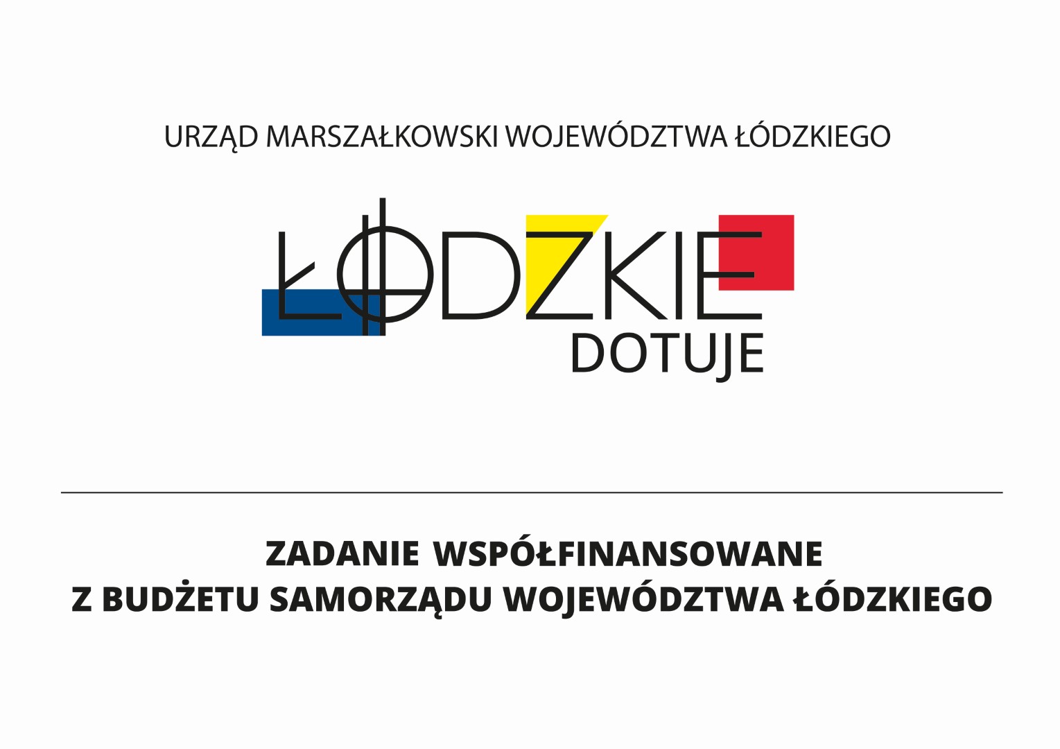 Zadanie współfinansowane z budżetu Samorządu Województwa Łódzkiego