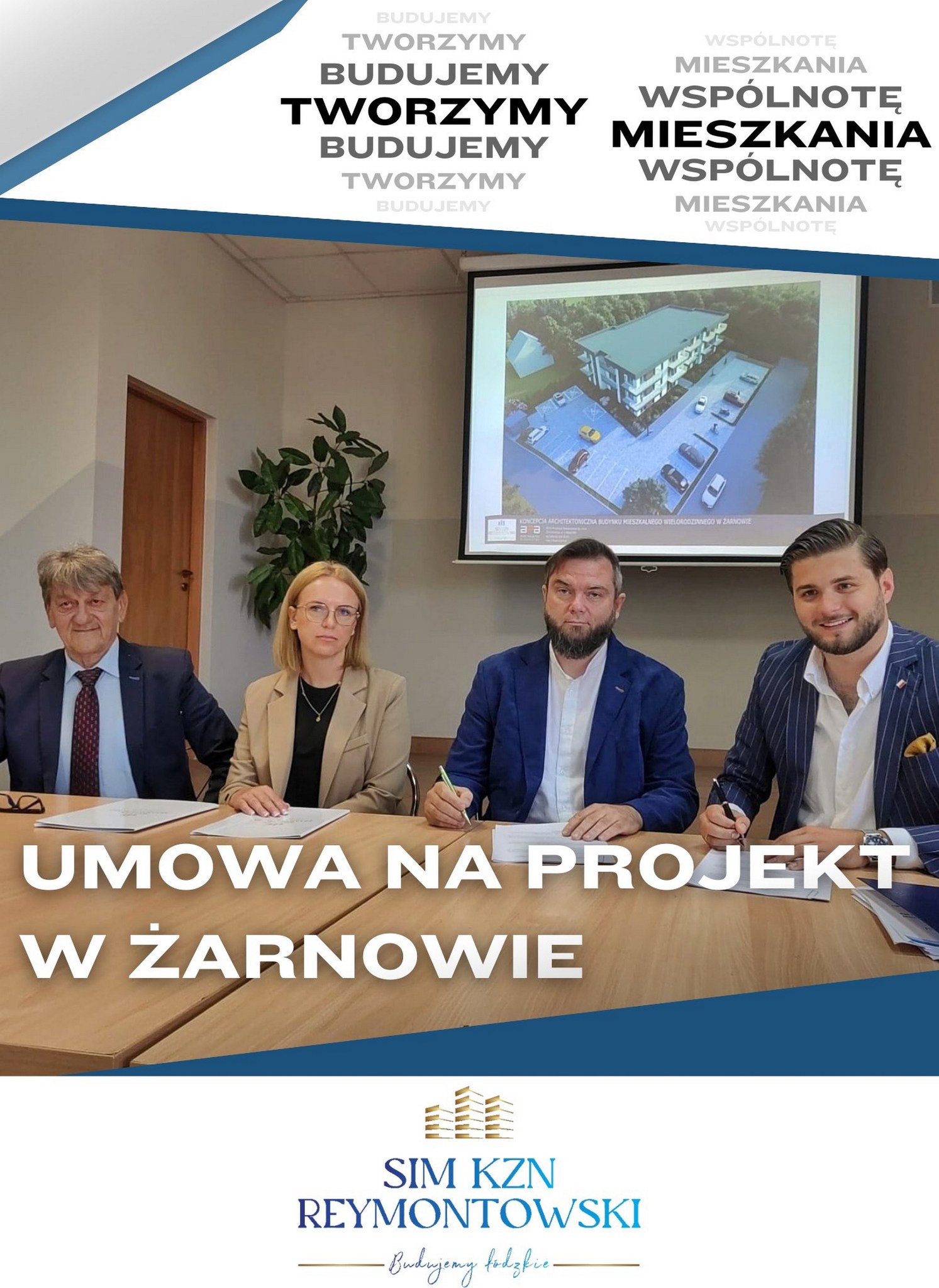 Blok mieszkalny w Żarnowie podpisanie umowy